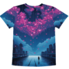 Kids "Raining Hearts" All Over crew neck t-shirt - Image 6