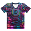 Women's “Circuit Board” All Over crew neck t-shirt