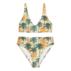 Women's "Beach Palms" high-waisted bikini