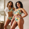 Women's "Beach Palms" high-waisted bikini - Image 2